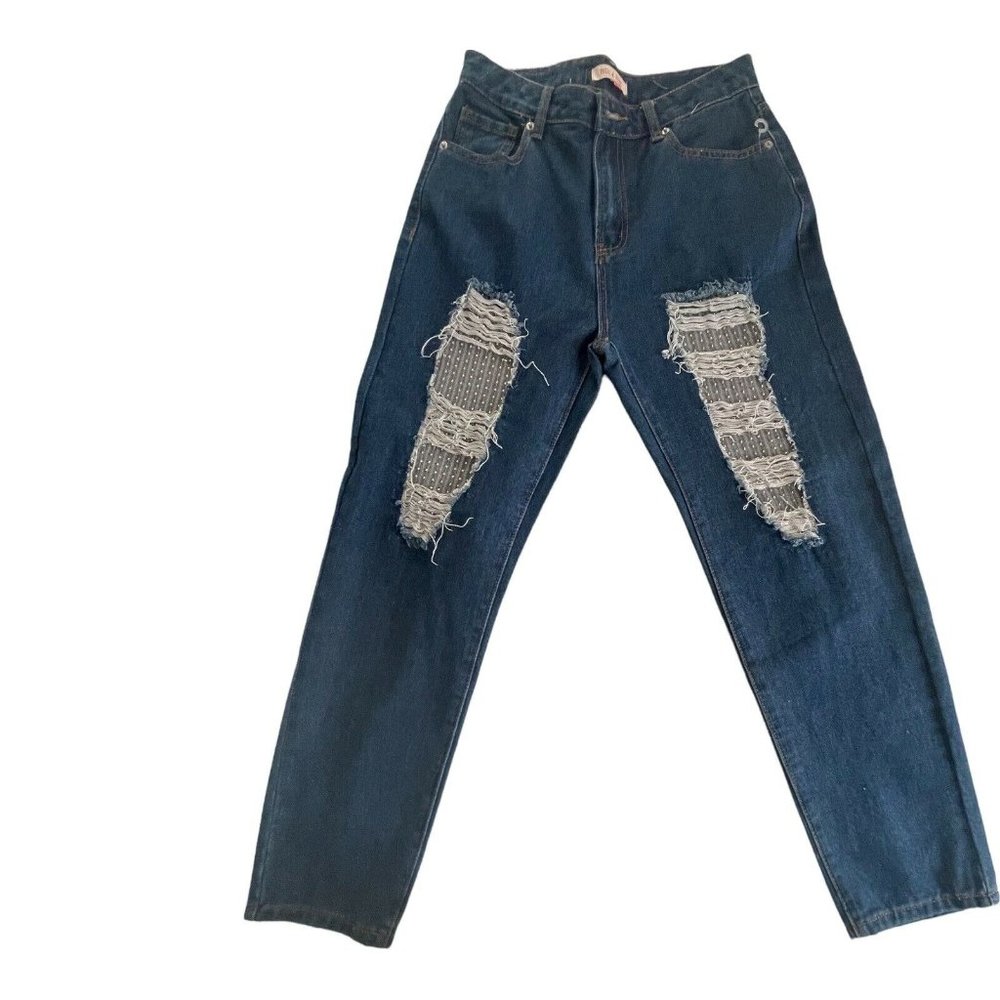 Women’s Jeans MELE & PERE Boyfriend Relaxed & comfortable fit Size S Blue